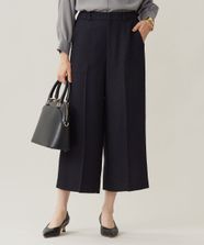 【オンワード】 自由区>パンツ ブライトリングツイードクロップド パンツ ネイビー 40 レディース