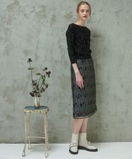 【オンワード】 TOCCA>スカート SPANGLE OF FLOWER スカート ブラック 0 レディース