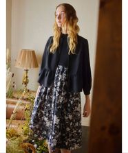 【オンワード】 TOCCA>ワンピース 【洗える】CHANDELIER KNIT DRESS ニットドレス ネイビー S レディース