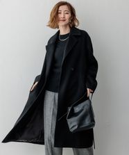 【オンワード】 23区>ジャケット/アウター MTRカシミヤライトビーバー チェスターコート ブラック 38 レディース