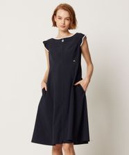 【オンワード】 TOCCA>ワンピース 【洗える】SUMMER ENTRANCE ドレス ネイビー 0 レディース