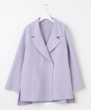 【オンワード】 自由区>ジャケット/アウター ウールリバーショート コート テンダーブルー 36 レディース