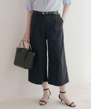 【オンワード】 J.PRESS LADIES>パンツ 【洗える】GORIAN TWILL クロップド パンツ ダークネイビー 9 レディース