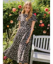 【オンワード】 TOCCA>ワンピース 【洗える・吸水速乾・消臭】LITTLE TULIP ドレス ブラック 0 レディース