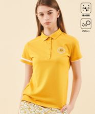 【オンワード】 23区GOLF>トップス 【WOMEN】【吸水速乾/UVカット】エイトロックポロシャツ イエロー 0 レディース
