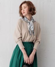 【オンワード】 23区>トップス 【洗える】コンフォートストレッチ ドルマン ニット ベージュ 38 レディース