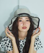 【オンワード】 TOCCA>帽子 【UV99%以上カット・吸水速乾・抗菌防臭・洗える・サイズ調整可・強撥水】FRILL RAIN HAT レインハット ベージュ F レディース