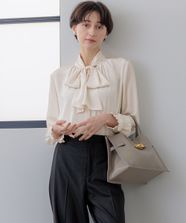 【オンワード】 23区 L（大きいサイズ）>トップス 【洗える】ドットドビーデシン ブラウス ベージュ 46 レディース