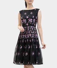 【オンワード】 TOCCA>ワンピース 【キャンセル分販売！】【洗える】FRAGRANCE OF FLOWERS ドレス ブラック 4 レディース