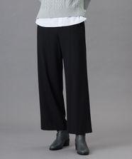 【オンワード】 J.PRESS LADIES>パンツ 【洗える】SOFTサーモ セミワイド パンツ ブラック 9 レディース