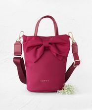 【オンワード】 TOCCA>バッグ 【撥水】RIBBON KNOT NYLON MULTI BAG ナイロンマルチバッグ レッド F レディース