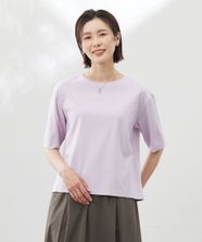【オンワード】 J.PRESS LADIES L（大きいサイズ）>トップス 【洗える】フライスジャージー カットソー ラベンダー T15 レディース