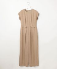 【オンワード】 23区 L（大きいサイズ）>オールインワン・サロペット 【GOLD LABEL】ナチュラルシャンブレー オールインワン ベージュ 46 レディース