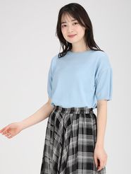 【fifth/フィフス】ハーフスリーブもちもちニット