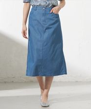 【オンワード】 J.PRESS LADIES>スカート 【洗える】4ozライトデニム スカート ダルブルー 9 レディース