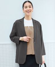 【オンワード】 自由区>ジャケット/アウター 【カタログ掲載・洗える】ライトシャツ ジャケット バーント 36 レディース