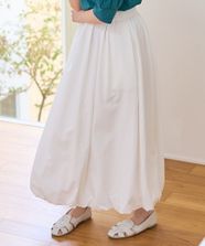 【オンワード】 any FAM>スカート 【撥水/ウエストゴム】バルーンスカート ホワイト 2 レディース
