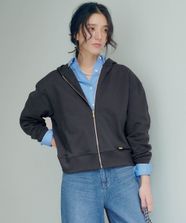 【オンワード】 23区 L（大きいサイズ）>トップス 【VERY3月号掲載/洗える】コットンテリー ジップアップ フーディー グレー 44 レディース