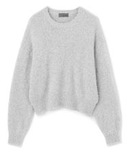 【オンワード】 uncrave>トップス 【手洗い可】ラメ シャギー ニット プルオーバー（uncrave STANDARD） シルバー×ライトグレー 2 レディース