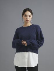 【fifth/フィフス】レイヤード風スパンコールラメニット