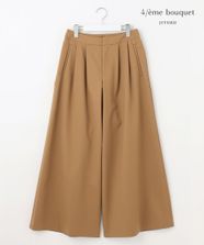 【オンワード】 自由区>パンツ 【カトリエムブーケ】Belle forme スーパーワイドパンツ キャメル 32 レディース