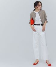 【オンワード】 any SiS S（小さいサイズ）>パンツ 【美Denimシリーズ】セミカーブワイド デニム オフ 0 レディース