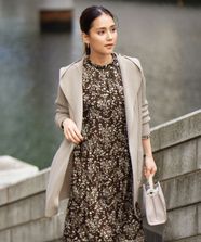 【オンワード】 自由区 L（大きいサイズ）>トップス 【ご好評につき新色追加】【WEB限定・洗える】ウールミックス フード付きカーディガン [新色]ベージュ 44 レディース