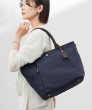 【オンワード】 J.PRESS LADIES>バッグ 【A4サイズ収納可・撥水】 ナイロン トート バッグ ネイビー F レディース