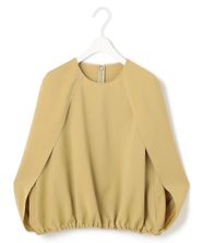【オンワード】 ICB L（大きいサイズ）>トップス 【接触冷感・UVケア・吸水速乾・防シワ・洗える】 ドレープツイル ブラウス クリームカーキ 48 レディース