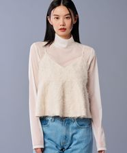 【オンワード】 uncrave>トップス 【手洗い可】フリンジ ジャガード ビスチェ（uncrave STANDARD） エクリュ 2 レディース