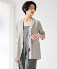 【オンワード】 ICB L（大きいサイズ）>ジャケット/アウター 【洗える】リヨセルナイロンワッシャー ジャケット トープ 44 レディース