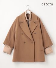 【オンワード】 23区 L（大きいサイズ）>ジャケット/アウター 【エステータ】ウールカシミヤ＆LIMONTAダウン コート キャメル 44 レディース