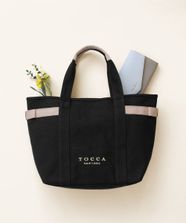 【オンワード】 TOCCA>バッグ 【A4サイズ対応】SIDE RIBBON CANVASTOTE トートバッグ ブラック F レディース