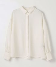 【オンワード】 any SiS>トップス 【洗える】ドビー シャツ オフホワイト 2 レディース