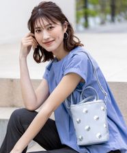 【オンワード】 any SiS>バッグ 【2WAY】ドットシアー ショルダーバッグ シルバー 2 レディース