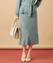 【オンワード】 any SiS>スカート 【ストレートさんにおすすめ】骨格タイプ別タイト スカート スモーキーミント 2 レディース