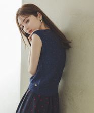 【オンワード】 TOCCA>トップス 【洗える】SUMMER STARS PULLOVER プルオーバー ネイビー S レディース