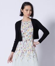 【オンワード】 TOCCA>トップス 【洗える】EYELET AJISAI BOLERO ボレロ ブラック S レディース