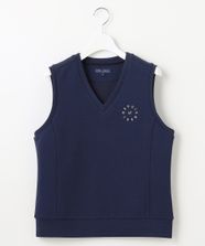 【オンワード】 23区GOLF>トップス 【WOMEN/EC限定】ワンポイント ジャージー ベスト ロングシーズン使える 温度調節に最適 ネイビー 1 レディース
