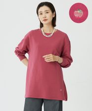 【オンワード】 J.PRESS LADIES>トップス 【完全受注生産】URAKEカスタマイズ ロング プルオーバー ビッグアップル×ピンク M レディース