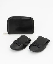 【オンワード】 any FAM>シューズ 【トートバッグ付き】コンパクトリボンスリッパ ブラック M レディース