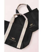 【オンワード】 TOCCA>バッグ LUMINA STRADA CANVAS TOTE キャンバストートバッグ ブラック×ゴールド F レディース