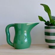 洗練されたフォルムがかわいい持ち手付きジャグ〈ダークグリーン〉/ケーラー【送料無料】