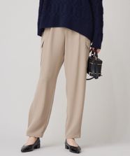 【オンワード】 自由区>パンツ 【洗える】ダブルクロスカーゴ パンツ モカ 40 レディース