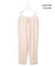 【オンワード】 ICB L（大きいサイズ）>パンツ 【接触冷感・UVケア・速乾・洗える】FluidBackSatin ドロストパンツ ピンクベージュ 46 レディース