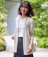 【オンワード】 any FAM>トップス 【接触冷感/UVケア/吸水速乾】長袖シアーカーディガン サンドベージュ F レディース
