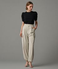 【オンワード】 uncrave>パンツ 【撥水・接触冷感・UVカット・洗濯機洗い可】マルチファンクションナイロン カーゴパンツ（uncrave STANDARD） ライトベージュ 0 レディース
