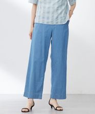 【オンワード】 J.PRESS LADIES>パンツ 【洗える】4oz Light Denim ストレート パンツ ブリーチ 7 レディース