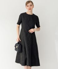 【オンワード】 23区 S（小さいサイズ）>ワンピース 【APPLAUDIR】シャドーフラワージャカード ドレス ブラック 34 レディース