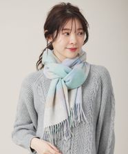 【オンワード】 any SiS>ファッション雑貨 ウールニュアンス ストール ライトブルーチェック 2 レディース